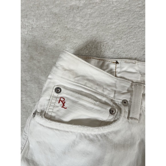 Vintage Polo Ralph Lauren Classic 867 White Denim Jeans Men's 38x30 (40x32) - Picture 8 of 12